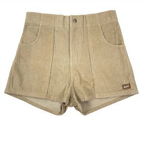 Hammies Shorts Corduroy Tan Beige Cotton Women's Size 32 SS-572